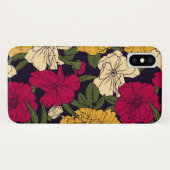 Elegantes Blumenmuster Case-Mate iPhone Hülle (Rückseite (Horizontal))