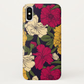 Elegantes Blumenmuster Case-Mate iPhone Hülle (Rückseite)