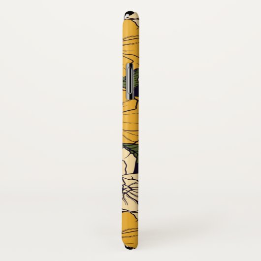 Elegantes Blumenmuster Case-Mate iPhone Hülle (Hinten/Rechts)