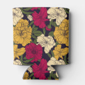 Elegantes Blumenmuster Dosenkühler (Rückseite)