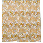 Elegantes Blumenmuster. Duschvorhang (Vorderseite)