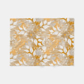 Elegantes Blumenmuster. Fleecedecke (Vorderseite (Horizontal))