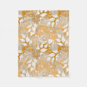 Elegantes Blumenmuster. Fleecedecke (Vorderseite)