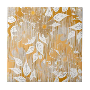 Elegantes Blumenmuster. Fliese