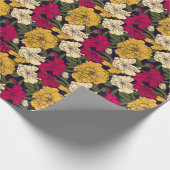 Elegantes Blumenmuster Geschenkpapier (Ecke)