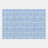 Elegantes Blumenmuster Geschenkpapier Set (Vorderseite)
