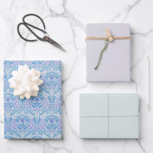 Elegantes Blumenmuster Geschenkpapier Set