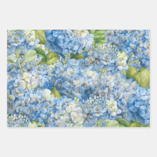 Elegantes Blumenmuster Geschenkpapier Set