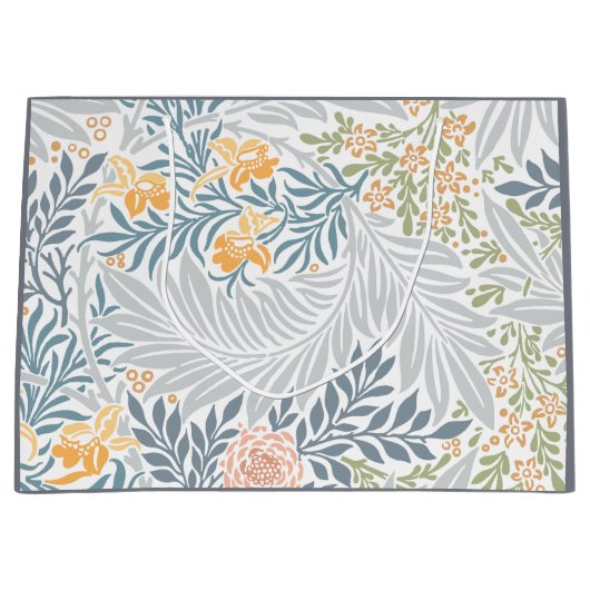 Elegantes Blumenmuster Große Geschenktüte (Vorderseite)