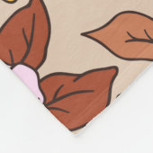 Elegantes Blumenmuster in kleinen Hand gezeichnet Fleecedecke (Ecke)