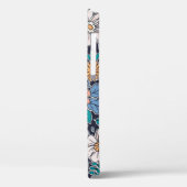 Elegantes Blumenmuster in kleiner Hand gezeichnet Case-Mate iPhone Hülle (Rückseite / Links)