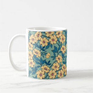 Elegantes Blumenmuster in kleiner Hand gezeichnet  Kaffeetasse