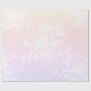 Elegantes Blumenmuster in Pastellfarben Laptop-Hül Geschenkpapier