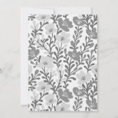 Elegantes Blumenmuster Individuelles PARTY Einladung (Rückseite)