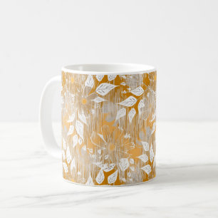 Elegantes Blumenmuster. Kaffeetasse