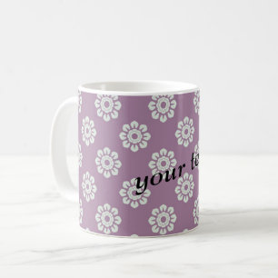 Elegantes Blumenmuster Kaffeetasse