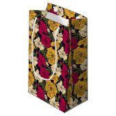 Elegantes Blumenmuster Kleine Geschenktüte (Vorderseite Schrägansicht)