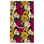 Elegantes Blumenmuster Kleine Geschenktüte (Vorderseite)