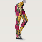 Elegantes Blumenmuster Leggings (Rechts)