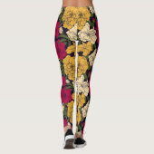 Elegantes Blumenmuster Leggings (Rückseite)