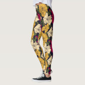 Elegantes Blumenmuster Leggings (Links)