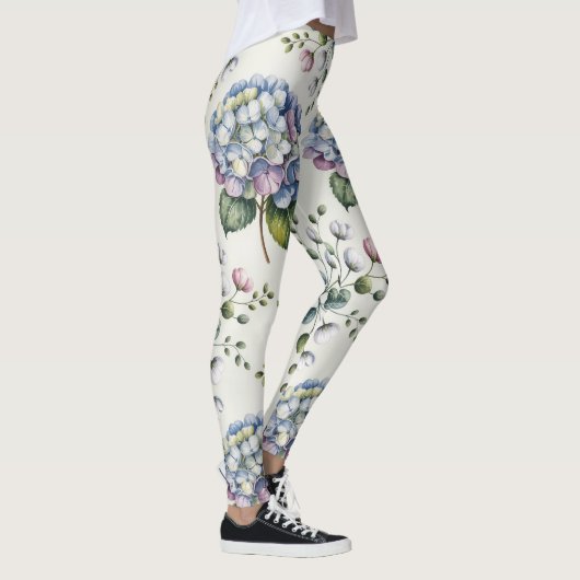Elegantes Blumenmuster Leggings (Rechts)