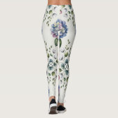 Elegantes Blumenmuster Leggings (Rückseite)
