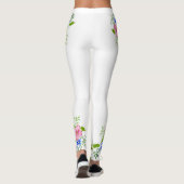 Elegantes Blumenmuster Leggings (Rückseite)