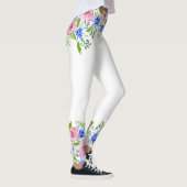 Elegantes Blumenmuster Leggings (Rechts)