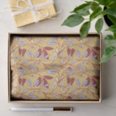 Elegantes Blumenmuster mit roten und blauen Blätte Seidenpapier (Geschenk)