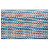 Elegantes Blumenmuster mit strahlenden Blautönen Stoff (Yard (91,4 cm))
