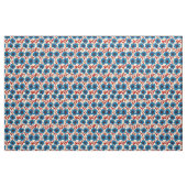 Elegantes Blumenmuster mit strahlenden Blautönen Stoff (Fat Quarter (45,7 x 55,9 cm))