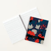 Elegantes Blumenmuster Notizblock (Innenseite)