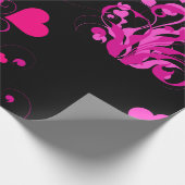 Elegantes Blumenmuster-Papier Geschenkpapier (Ecke)