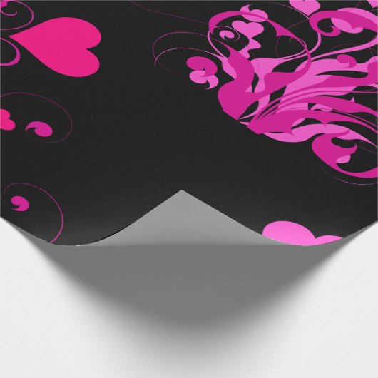 Elegantes Blumenmuster-Papier Geschenkpapier (Ecke)