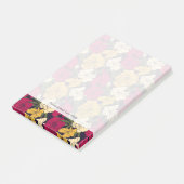 Elegantes Blumenmuster Post-it Klebezettel (angewinkelt)