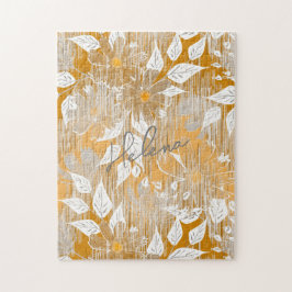 Elegantes Blumenmuster. Puzzle