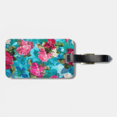 Elegantes Blumenmuster, rosa Blume Gepäckanhänger