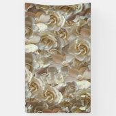 Elegantes Blumenmuster-Rose Petal-Muster Banner (Vertikal)