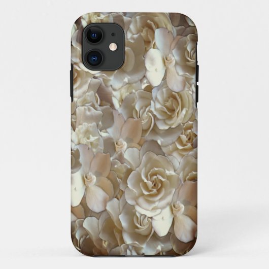 Elegantes Blumenmuster-Rose Petal-Muster Case-Mate iPhone Hülle (Rückseite)