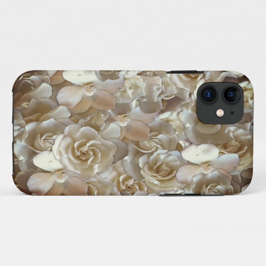 Elegantes Blumenmuster-Rose Petal-Muster Case-Mate iPhone Hülle (Rückseite (Horizontal))