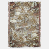Elegantes Blumenmuster-Rose Petal-Muster Decke (Vorderseite Vertikal)