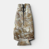 Elegantes Blumenmuster-Rose Petal-Muster Flaschenkühler (Rückseite)