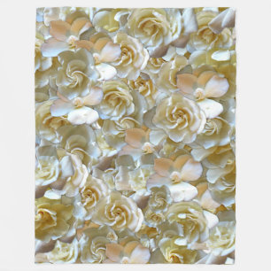 Elegantes Blumenmuster-Rose Petal-Muster Fleecedecke