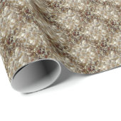 Elegantes Blumenmuster-Rose Petal-Muster Geschenkpapier (Rolleneckpunkt)