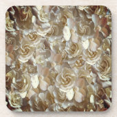 Elegantes Blumenmuster-Rose Petal-Muster Getränkeuntersetzer (Vorderseite)