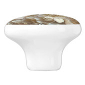 Elegantes Blumenmuster-Rose Petal-Muster Keramikknauf (Seitenansicht)