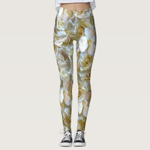 Elegantes Blumenmuster-Rose Petal-Muster Leggings