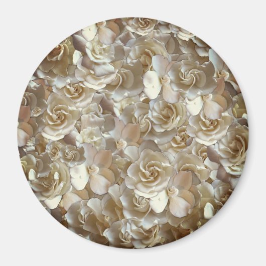 Elegantes Blumenmuster-Rose Petal-Muster Magnet (Vorne)