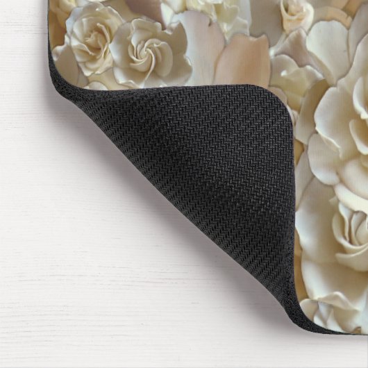 Elegantes Blumenmuster-Rose Petal-Muster Mousepad (Ecke)